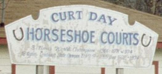 sign at curt day horseshoe courts